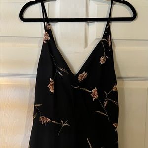 Nordstrom Lush Navy Floral Dress Size L